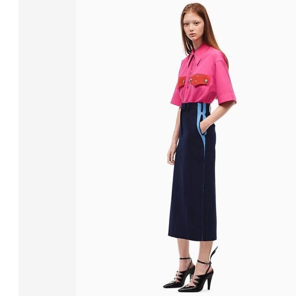 Calvin Klein 205W39NYC Uniform Midi Skirt - Picture 1 of 12
